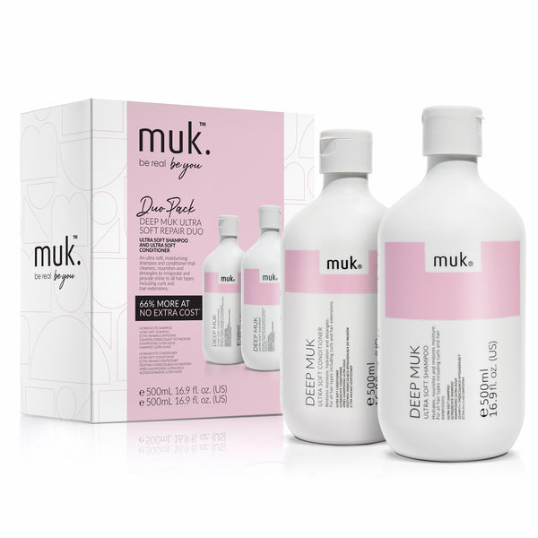 Lot De 2 Shampooings Ultra-doux MUK Deep Muk 300 Ml - Cruelty Free - Fabriqué En Australie